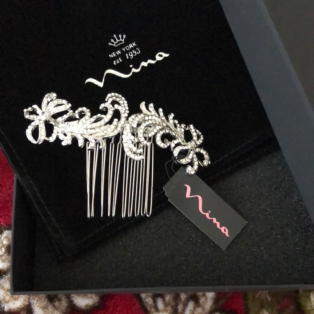 Nina Swarovski Crystal Hair Comb Model H-Caleigh - NWT